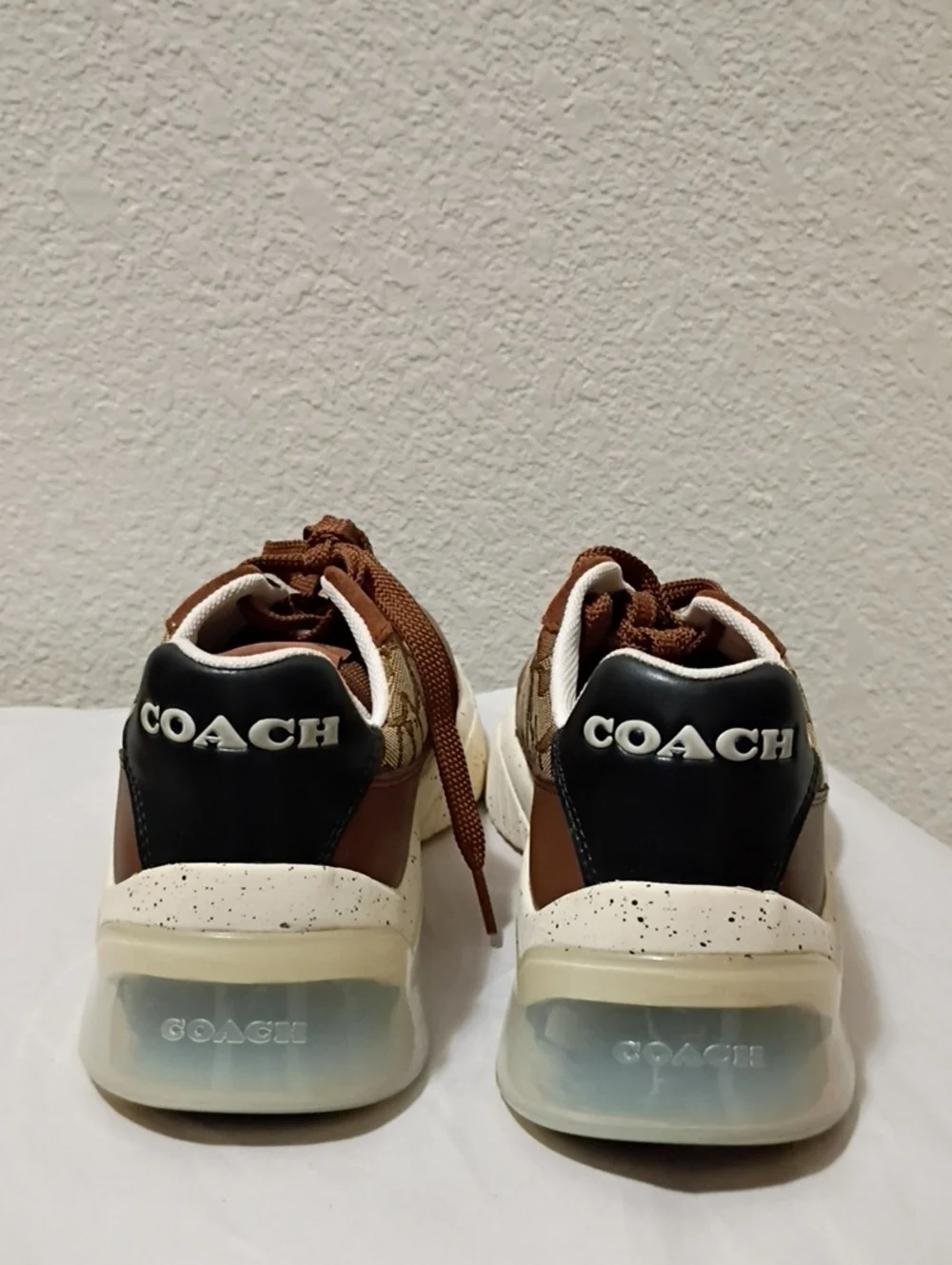 Coach Trainers Men's City Soul Runner In Signature Chambray Size 7.5 D